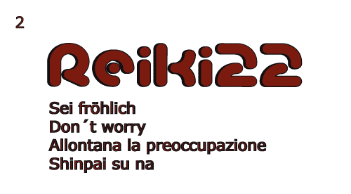 the reiki principles 2 - Reiki Lebensregel 2